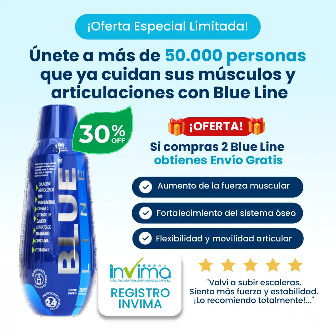 Blue Line: Recupera la Salud en tus Articulaciones y Músculos desde la Primera Semana, de forma Natural